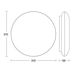 Steinel Sensoraußenleuchte 4000K 360°IP54 DL VARIO Q PRO NW AN