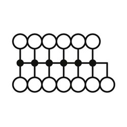 Phoenix Contact Verteilerblock PTFIX 6/12X2,5-G BU