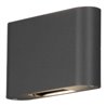 Gnosjö Konstsmide AL LED-Wandleuchte anthrazit, alu 7854-370