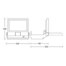 Steinel LED-Strahler anthrazit XLED PRO ONE069513