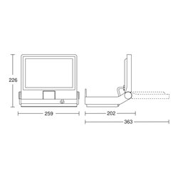 Steinel LED-Strahler anthrazit XLED PRO ONE069544