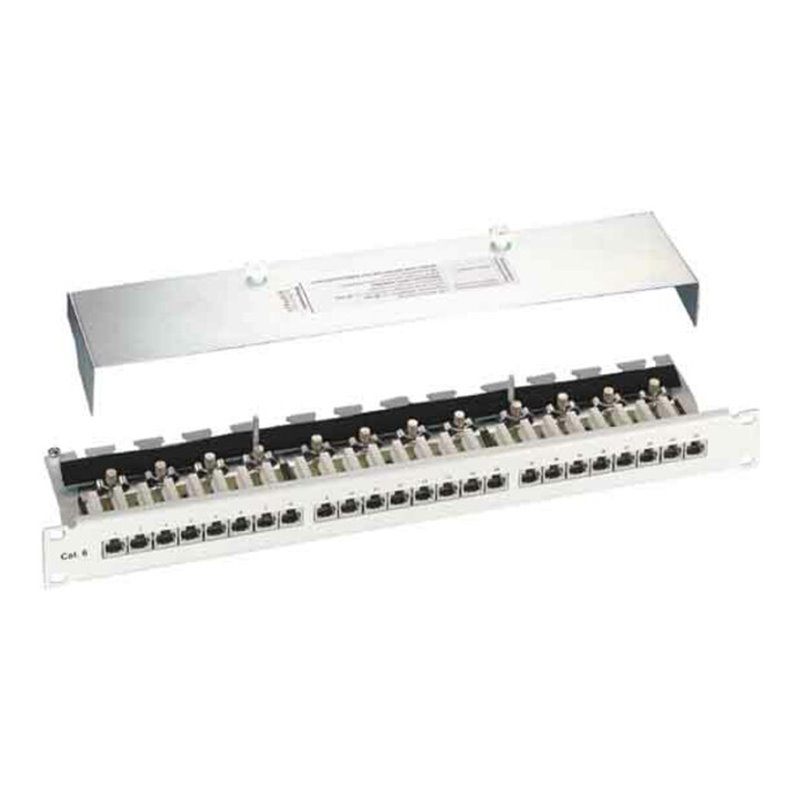Setec Patchpanel,Kat.6 24xRJ45,RAL7035 TN-6000TX506033