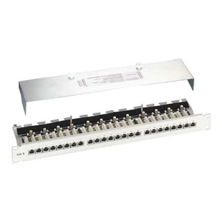 Setec Patchpanel,Kat.6 24xRJ45,RAL7035 TN-6000TX506033