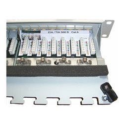 Setec Patchpanel Kat.6 24xRJ45, RAL 7035 L6-PP24 B Kat6 gr