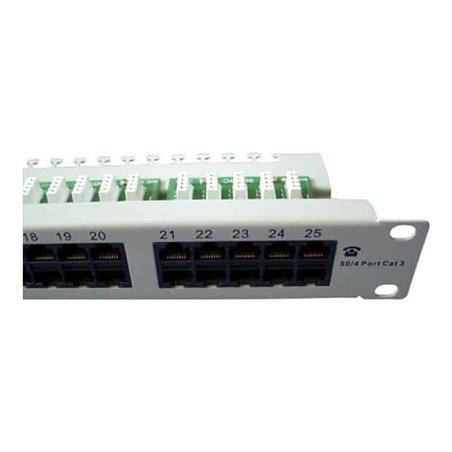 Setec ISDN Patchpanel o.Beipack grau PP50 B Kat3 RAL7035