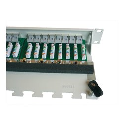 Setec Patchpanel Kat.6A 24xRJ45 RAL7035 TN-PP24 CAT6A gr