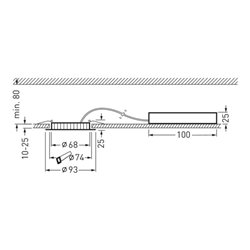 Trilux LED-Einbaudownlight OA 400-830 ET 01 Aviella C016864640