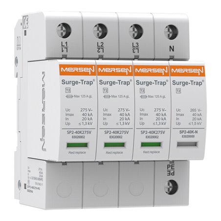 Mersen Überspannungsableiter Typ 2,4-polig 40kA STPT2-40K275V-4PG