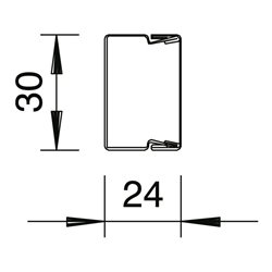 OBO Bettermann Vertr Leitungsführungskanal 2m 20x30mm LKM20030RW