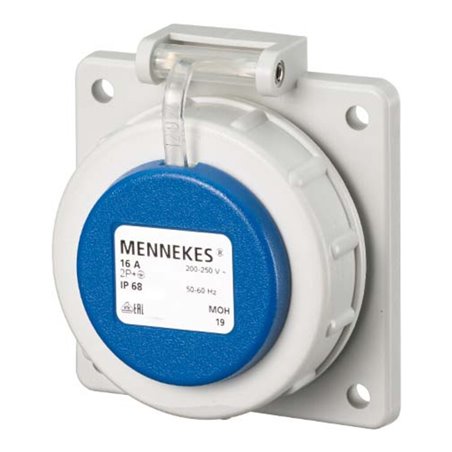 Mennekes Schuko-Anbau-Steckdose 16A2p+E 230V IP68 BL 17022