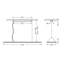 Trilux LED-Hängeleuchte 2360 H17377640