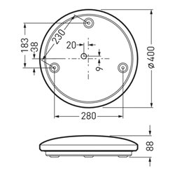 Trilux LED-Wand-/Deckenleuchte 3000K Sensor ML 2340 WD27376440