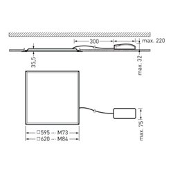 Trilux LED-Panel M625 840 SiellaG7M847662740