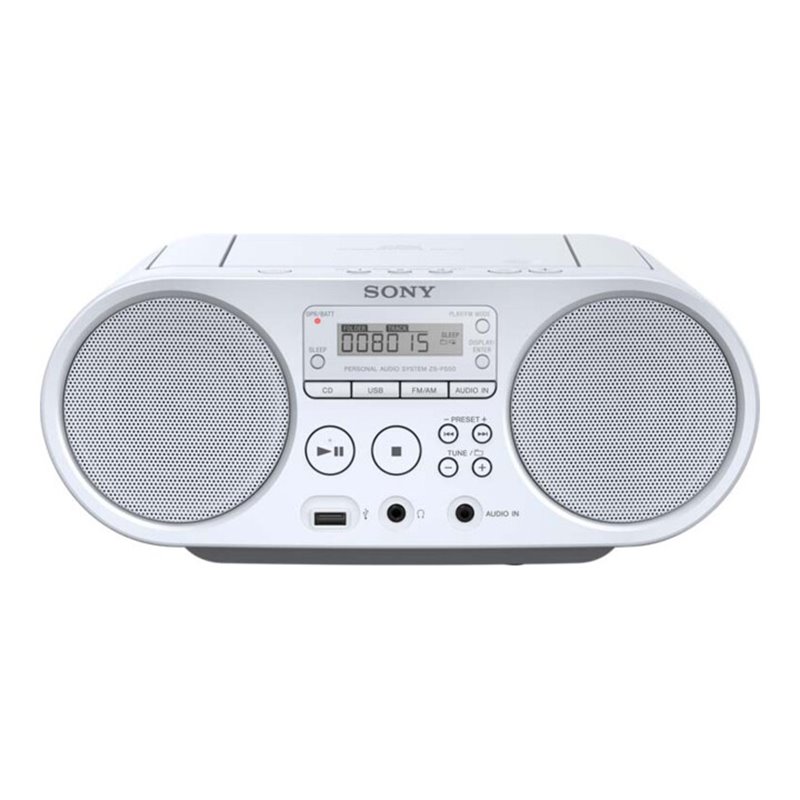 Sony Radio/CD/USB-Player AM FM, ws ZSPS50W.CED