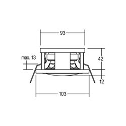 Brumberg Leuchten EB-Lautsprecher weiß 00309207