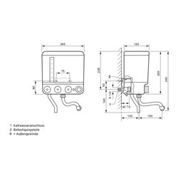 Vaillant Kochendwassergerät 5 Liter Inhalt VEK L ws/gr