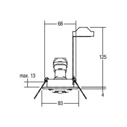 Brumberg Leuchten Einbauleuchte 50W eds 0H219122