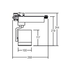 Brumberg Leuchten LED-Schienenstrahler 36Grad 3000K weiß 88373173