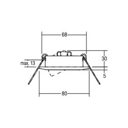 Brumberg Leuchten Einbaulautsprecher weiß 00309307