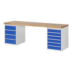 Rau Werkbank Modell 7821 840 mm Buche-Massiv-Platte