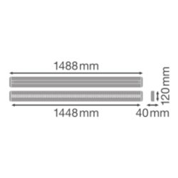 LEDVANCE LED-Anbauleuchte 4000K LNINDVD150025W4000K