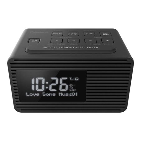 Panasonic Deutsch.CE DAB+ Radiowecker 2Weckzeiten RCD8EGK sw