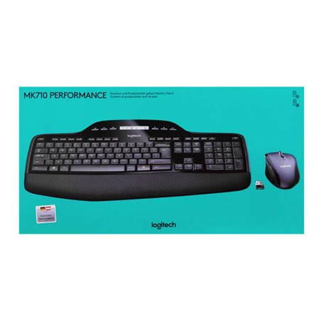 Logitech Tastatur/Maus Set Wireless,Optisch MK710 sw