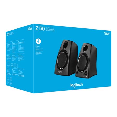 Logitech Lautsprecher-System 2.0Kanal,5W Z130 sw