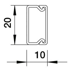 OBO Bettermann Vertr Wand-/Deckenkanal WDK10020RW