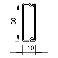 OBO Bettermann Vertr Wand-/Deckenkanal WDK10030RW