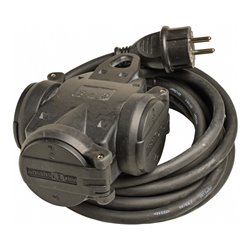 Walther Werke 3-fach Verteiler Steckdose 4,5m H07RN-F3G1,5 39100301045304