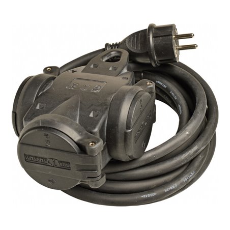 Walther Werke 3-fach Verteiler Steckdose 4,5m H07RN-F3G1,5 39100301045304