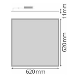 LEDVANCE LED-Panel M625 HCL Zigbee, 2700-6500K BIOLUXHCLPL625ZB43TW