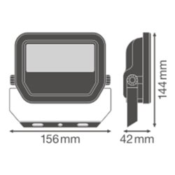 LEDVANCE LED-Fluter 4000K ws FLPFM20W4000KSYM100W