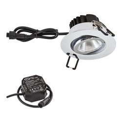 EVN Lichttechnik P-LED Einbauleuchte 230V 3000K chrom PC650N91102