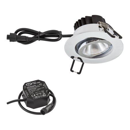 EVN Lichttechnik P-LED Einbauleuchte 230V 3000K chrom PC650N91102