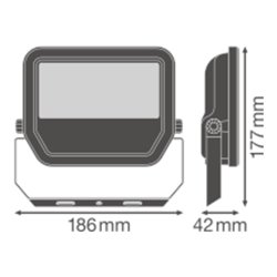 LEDVANCE LED-Fluter 4000K sw FLPFM30W4000KSYM100B