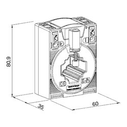 WAGO GmbH& Co. KG Aufsteck-Stromwandler 150A/1A 855-301/150-501