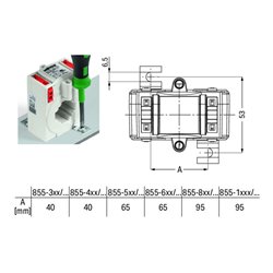 WAGO GmbH& Co. KG Aufsteck-Stromwandler 150A/1A 855-301/150-501