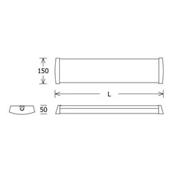 LTS Licht&Leuchten LED-Deckenanbauleuchte 31/45W 3000K ALFL 10.5030.1