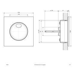 EVN Lichttechnik P-LED Wandeinbauleuchte IP54 700mA 2W 3000K P20402 ws