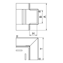 OBO Bettermann Vertr Außeneck 40x70 BSKM-AE 0407