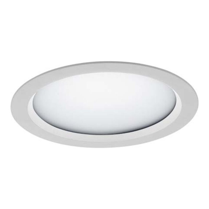 LTS Licht&Leuchten LED-Einbaudownlight 4000K inkl.Konverter VTFL 10.2540 weiss