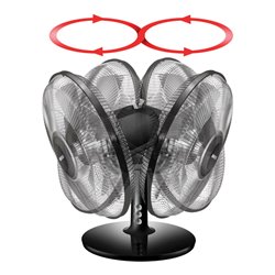 Unold Tischventilator Silverline 25cm 86817 sw