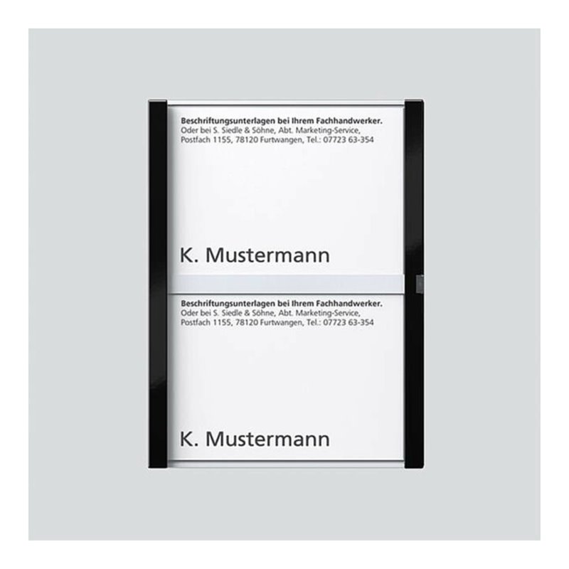 Siedle&Söhne Namensschild sw-hgl f. TM612-2/BTM650-02 200029953-00