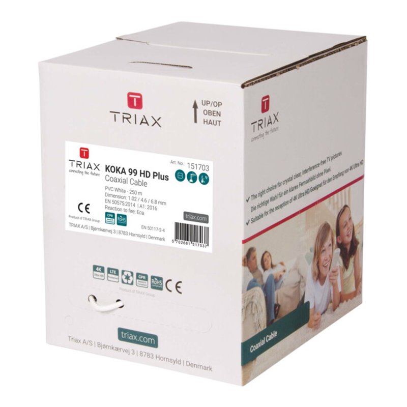 Triax Koaxkabel Pullbox KOKA99HDPLUSPVCPB250