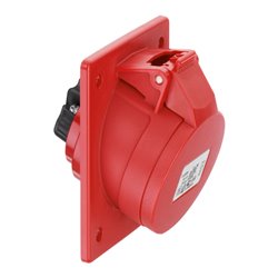 ABL GmbH CEE Flanschsteckdose 5-p, 32A, 6h, rot F52S320