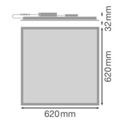 LEDVANCE LED-Panel M625 4000K UGR19 PLPFM62530/4000UGR19