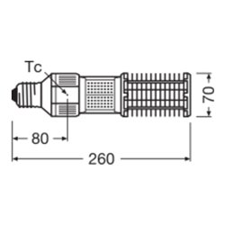 OSRAM LAMPE LED-Lampe E40 727 NAV100LED50W/727E40