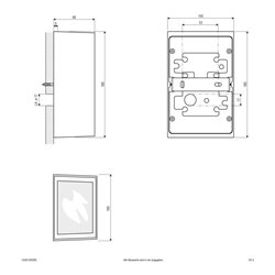 EVN Lichttechnik P-LED Wandanbauleuchte IP54 230V 10W 3000K C54012502RE ws